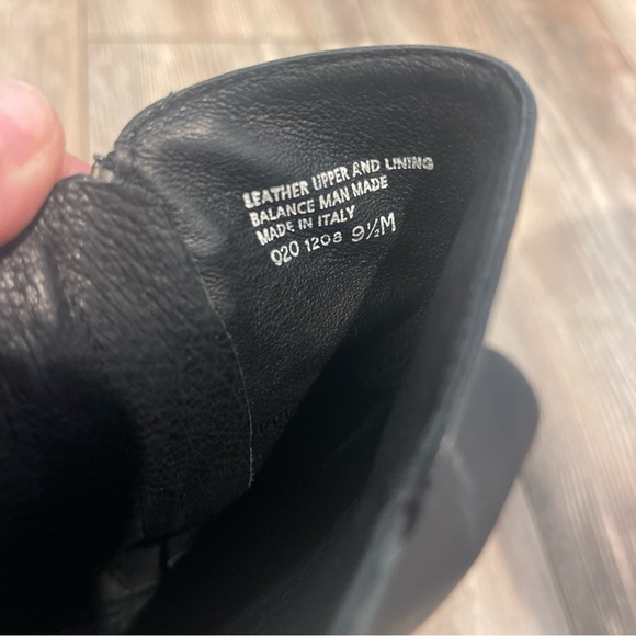 Vintage Women's Eddie Bauer Leather Boots Square Size 9.5 020 1208 Made In Italy - Picture 5 of 8